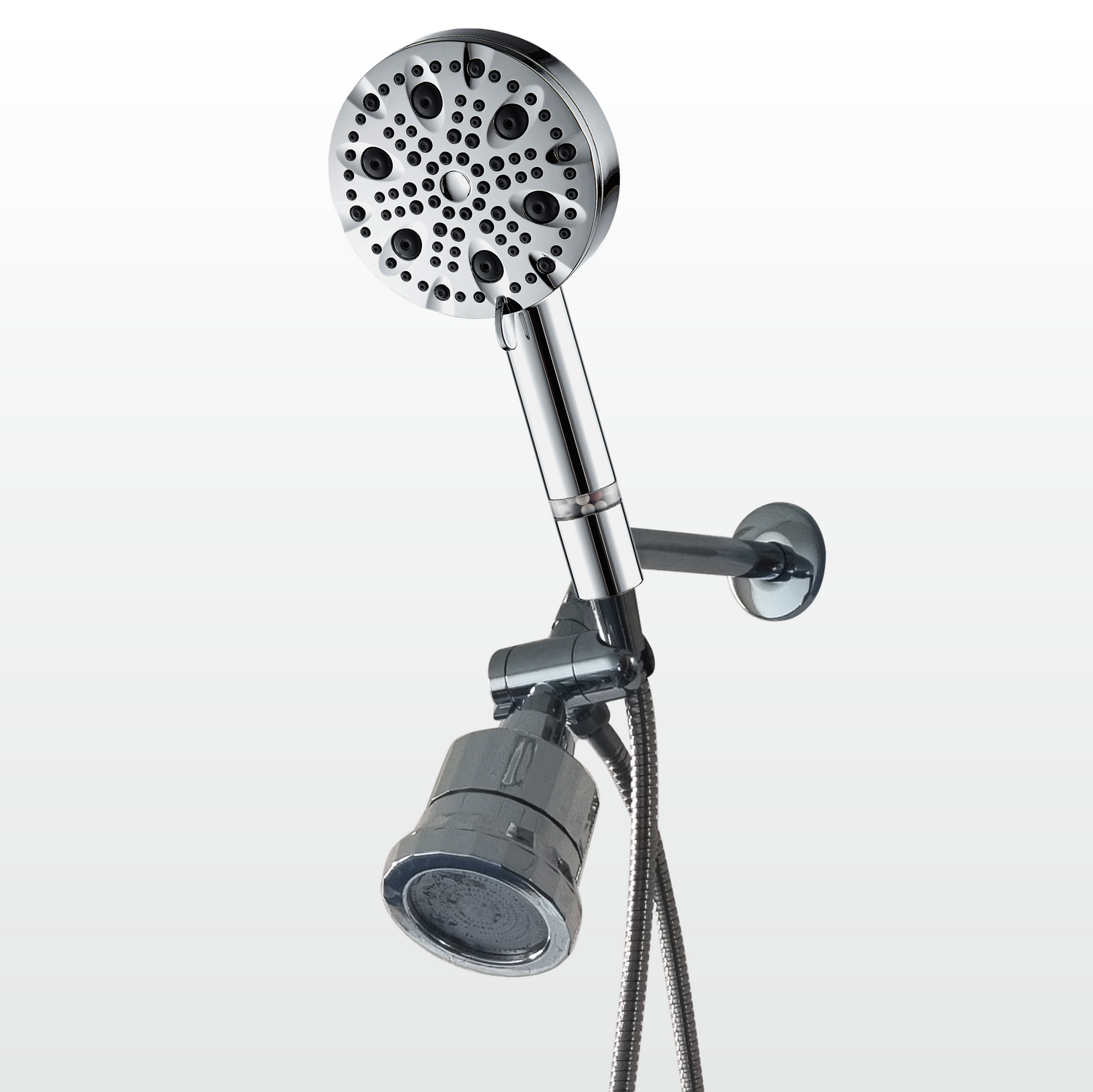 9-Mode Luxury Handheld & Wall Combo Shower Head with Filtration Kit