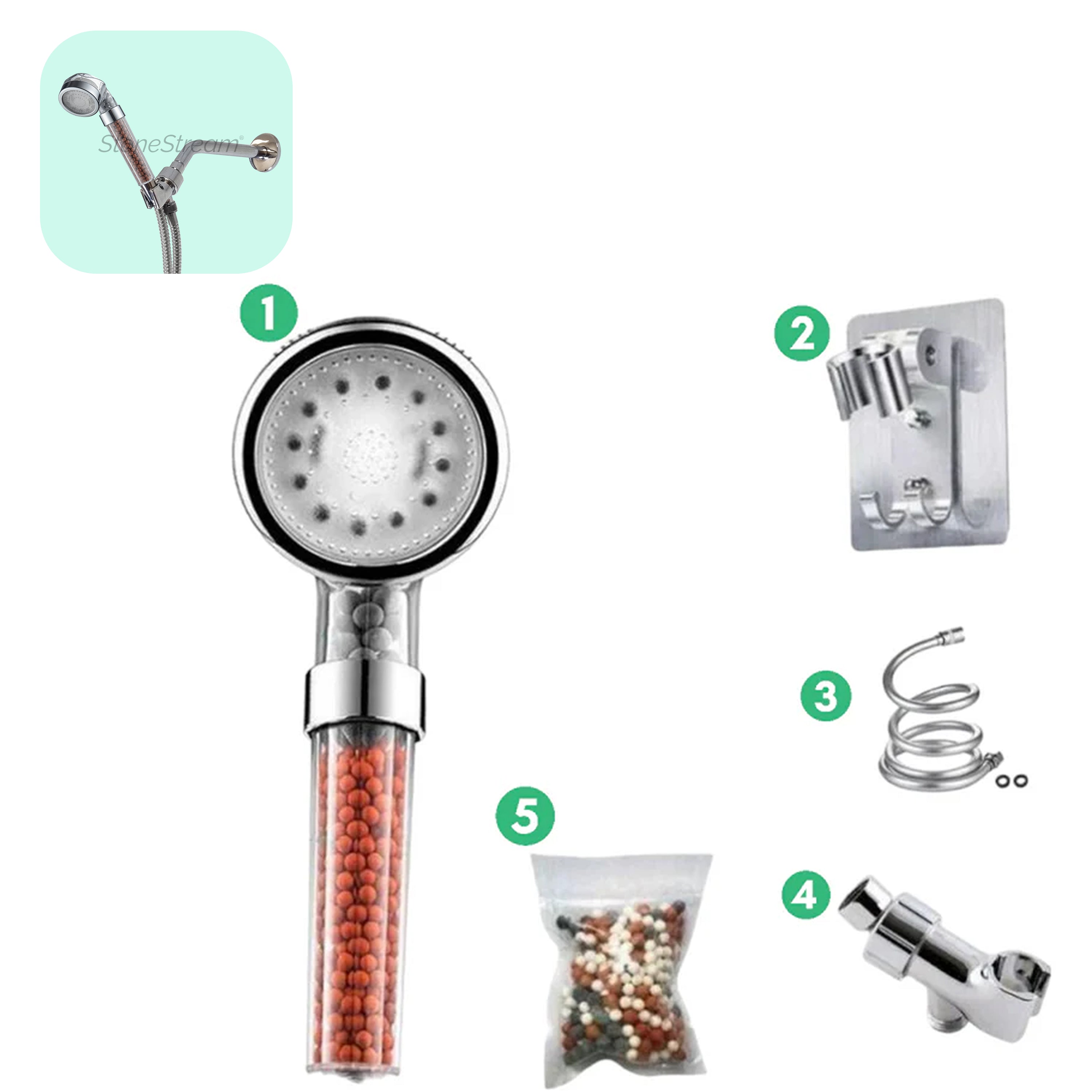 LED Ionic Shower Head