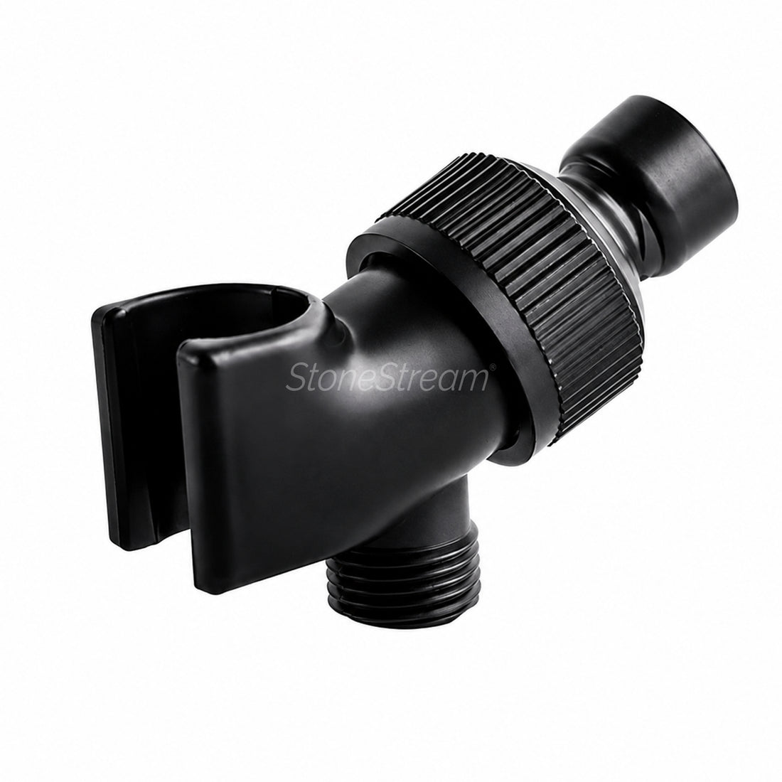 Support pommeau de douche 3 voies - Noir