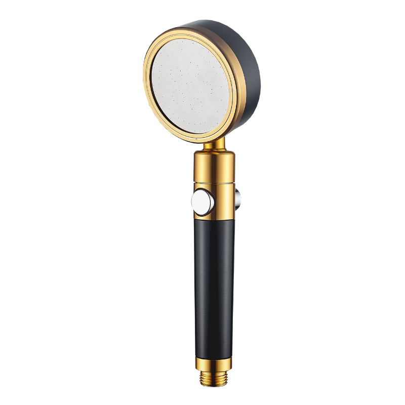 Soffione doccia StoneStream Ecolux effetto pioggia metallizzato