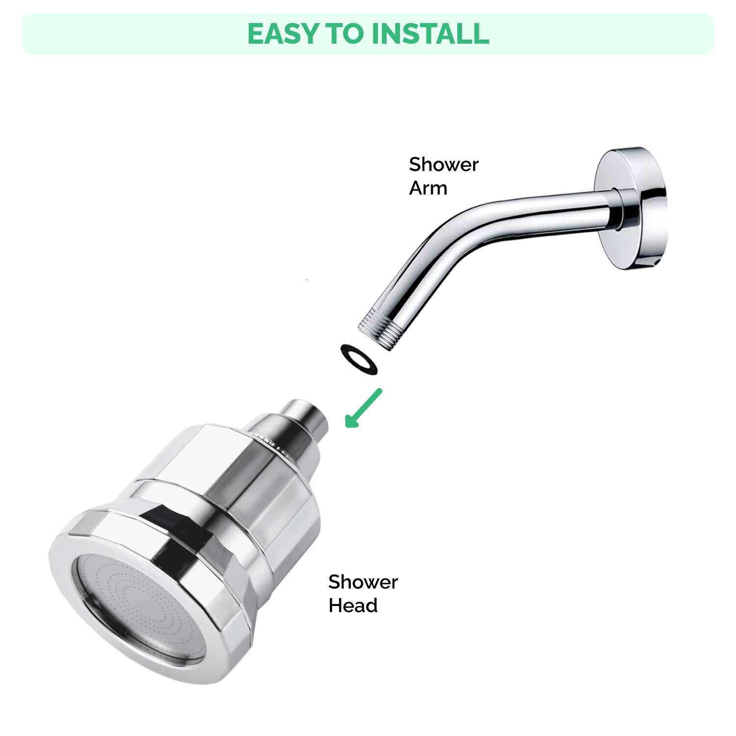 Filtrazione a 15 stadi Ecolux Wall Shower Head