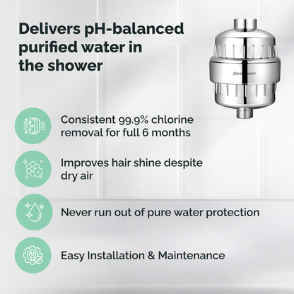 Filtro doccia per acqua dura