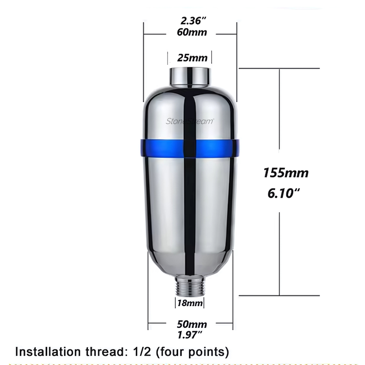 Filtro per doccia per acqua dura avanzata