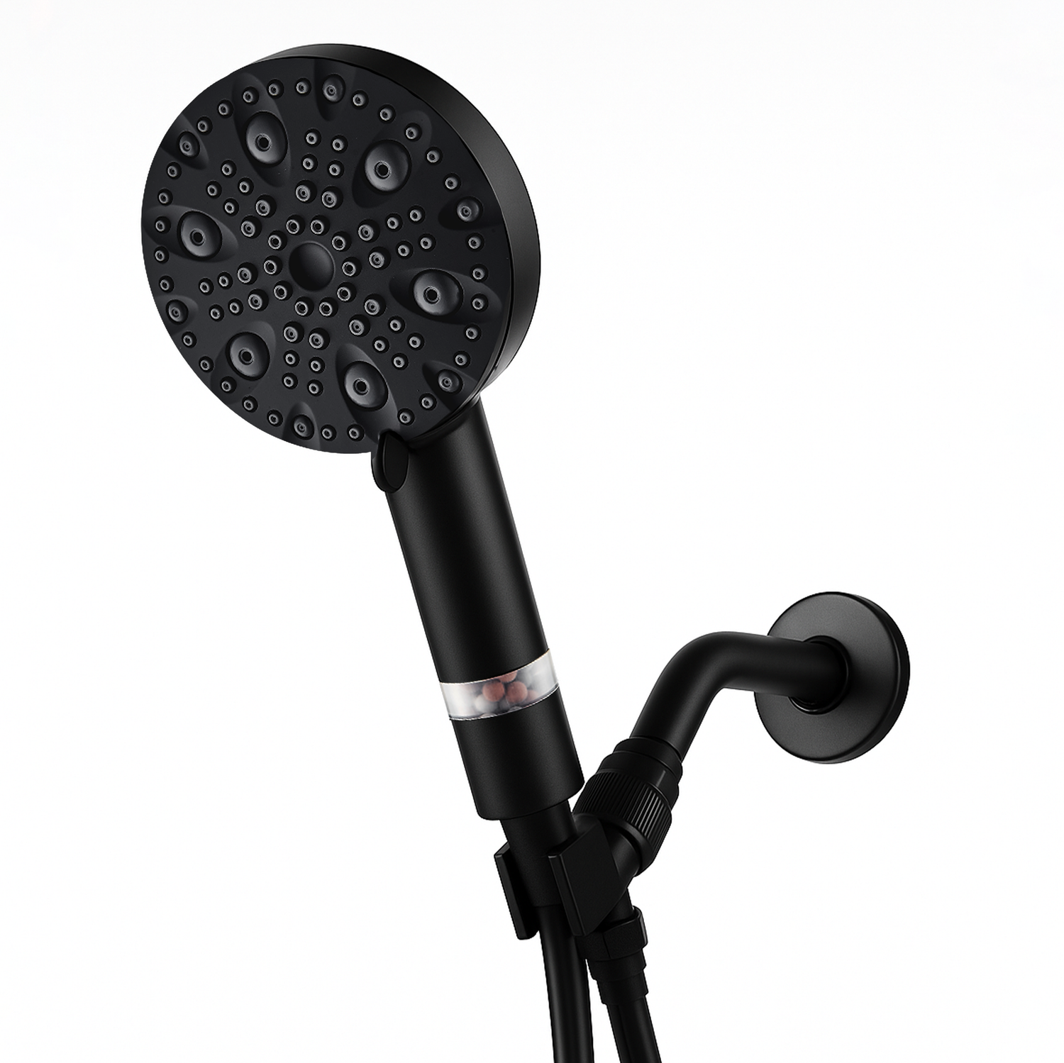 Adattatore da parete EcoLux 4 in 1 cromato con 9 modalità in acciaio inox