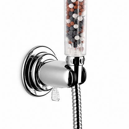 Support pommeau de douche à ventouse réglable chromé